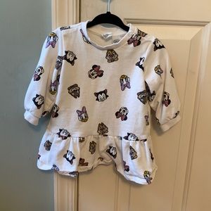 H&M Disney Sweatshirt Dress